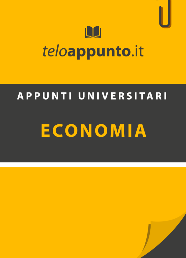 Appunti di economia Appunti di economia
